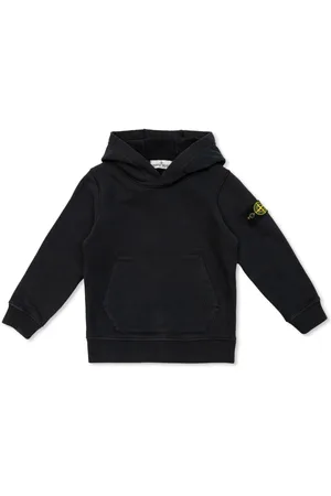 Stone Island Logo-patch cotton hoodie