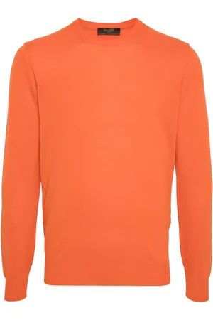 MOORER Long-sleeve cotton jumper
