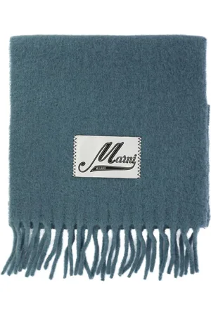 Marni Logo-appliqu?? alpaca-blend scarf