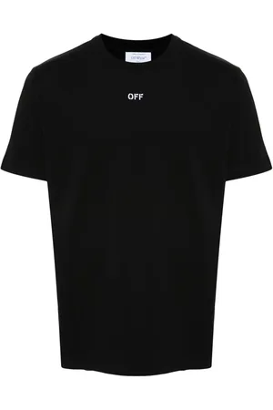 OFF-WHITE Embroidered-logo cotton T-shirt