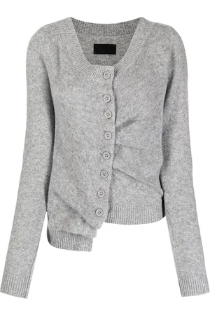 RTA Asymmetric button-down cashmere cardigan