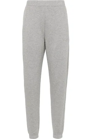 Max Mara Logo-embroidered m??lange track pants