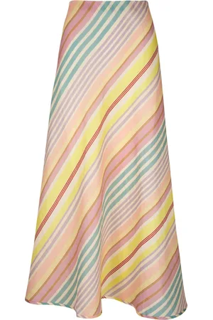 ZIMMERMANN Halliday striped linen maxi skirt