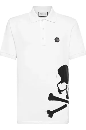 Philipp Plein Skull & Bones cotton polo shirt