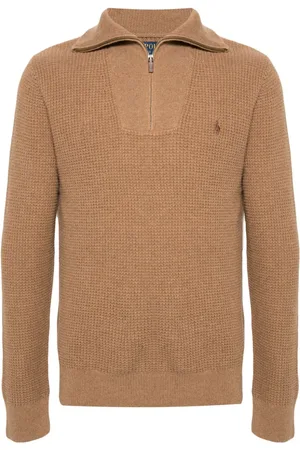 Ralph Lauren Waffle knit zip-up jumper