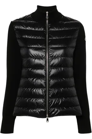 Moncler Knitted-panels puffer jacket