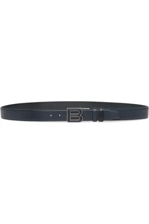Bally Logo-buckle leather belt