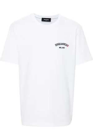 Dsquared2 Logo-embroidered cotton T-shirt