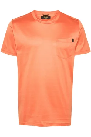 MOORER Logo-patch cotton T-shirt