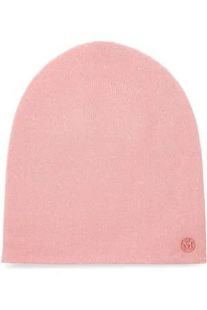 Le Mont St Michel Loli logo-plaque cashmere beanie