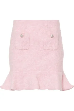 Self-Portrait Knitted mini skirt