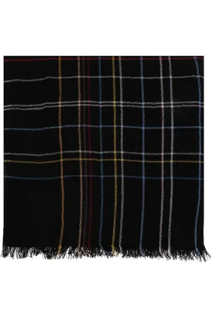 Paul Smith Signature Stripe frayed-hem scarf
