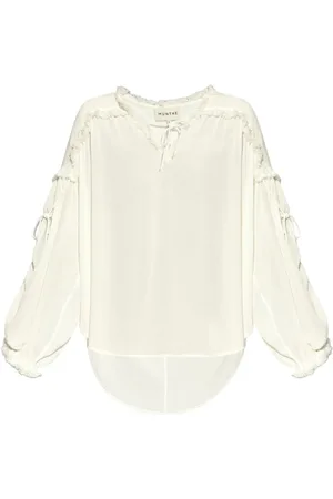 Munthe Draped front-tie blouse