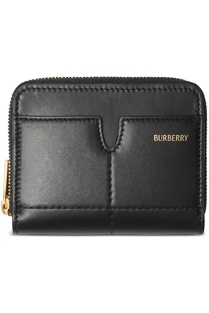 Burberry Snip logo-stamp leather wallet