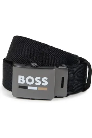 HUGO BOSS Log-buckle adjustable belt