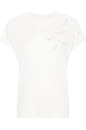 Zadig & Voltaire Anya wings-appliqué T-shirt