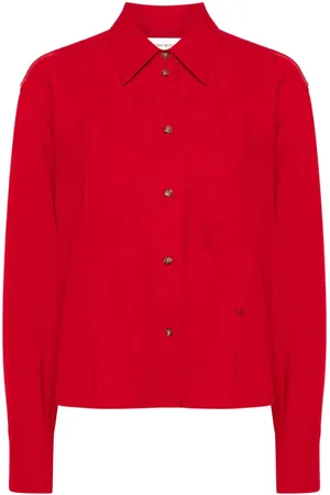 Victoria Beckham Spread-collar textured shirt