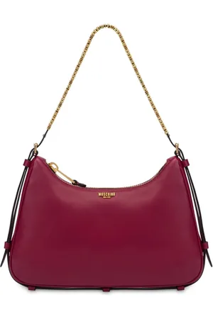 Moschino Logo-print leather shoulder bag