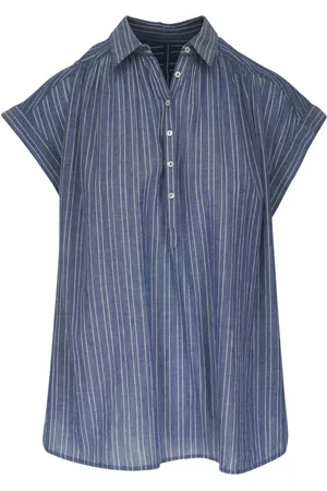 NILI LOTAN Striped short-sleeve shirt