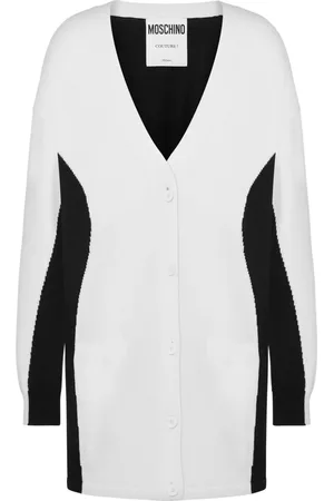 Moschino Two-tone V-neck cardigan