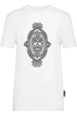Philipp Plein Skull-print cotton T-shirt