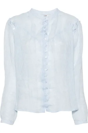 PNK Cut-out linen shirt