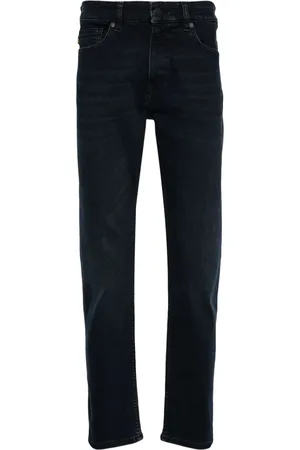HUGO BOSS Mid-rise tapered jeans