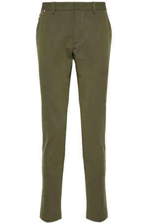 HUGO BOSS Mid-rise tapered chinos
