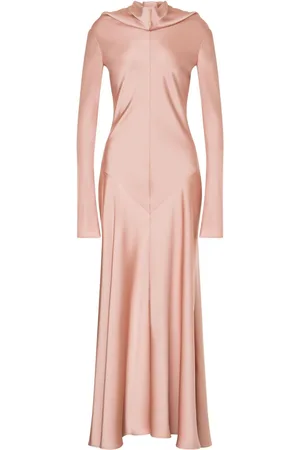 Serafini Draped satin gown