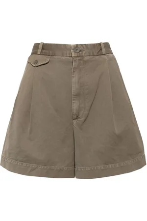 AGOLDE Becker pleat-detailing shorts