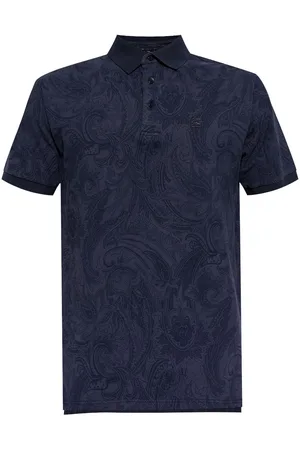 Etro Tonal paisley print polo shirt