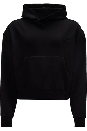J.W.Anderson Logo-embroidered organic cotton hoodie