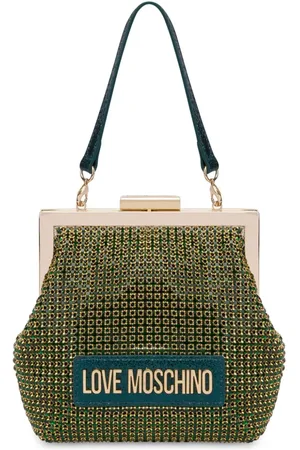 Moschino Crystal-embellished clutch bag