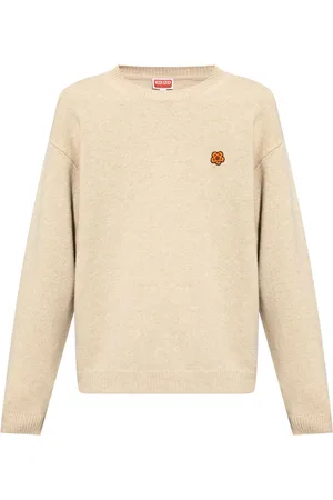 Kenzo Boke Flower-appliqu?? wool jumper