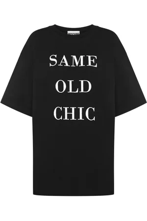 Moschino Slogan-print cotton T-shirt