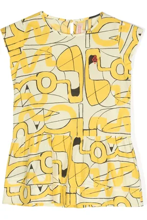 The Animals Observatory Abstract cotton mini dress