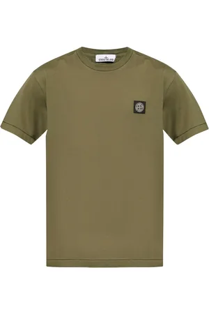 Stone Island Compass-appliqu?? cotton T-shirt