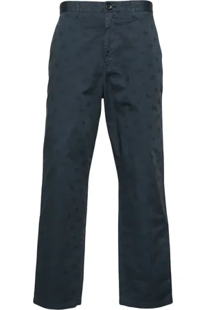 Paul Smith Monogram-jacquard straight trousers
