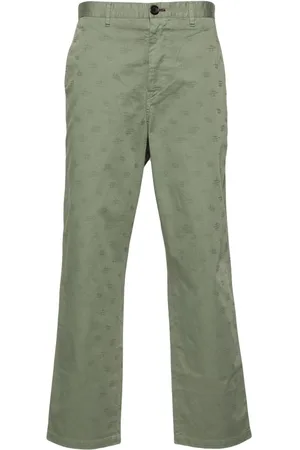 Paul Smith Monogram-jacquard straight trousers
