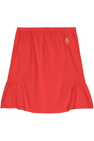 The Animals Observatory Slug logo-embroidered miniskirt
