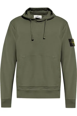 Stone Island Compass-badge cotton hoodie