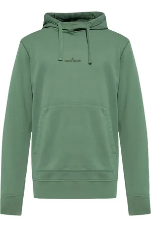 Stone Island Logo-print cotton hoodie