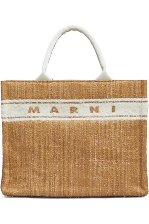 Marni Embroidered logo tote bag