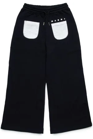 Marni Metallic-detailing cotton track pants
