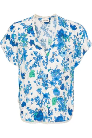 Zadig & Voltaire Tiffiny floral-print crepe blouse