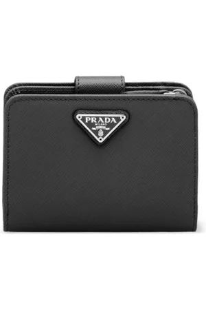 Prada Triangle-logo leather wallet