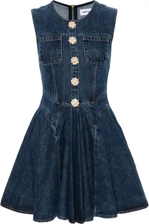 Self-Portrait Denim mini dress