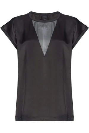 Pinko Panelled satin blouse