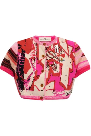 Vivienne Westwood Graffiti cropped short-sleeve cardigan