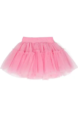 MONNALISA Logo-embroidered ruffled tutu